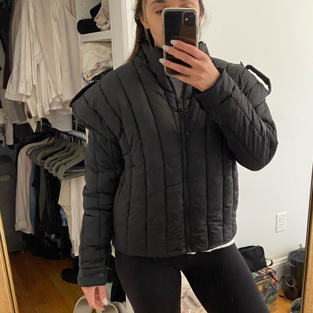 Maria Victoria Paolillo (MVP) black puffer jacket